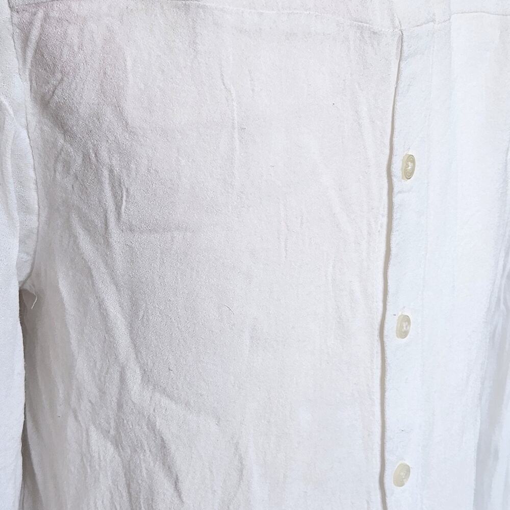 Anthropologie / Leifsdottir White Embroidered Bib-Front Blouse – Women Size 2 - Picture 7 of 9